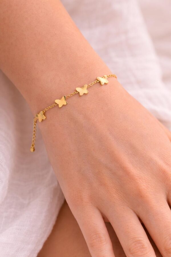 N0010 (1) Golden Butterfly Bracelet