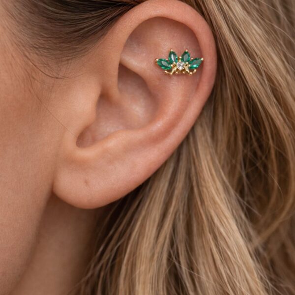 N0019 (1) Ivy Flower Piercing